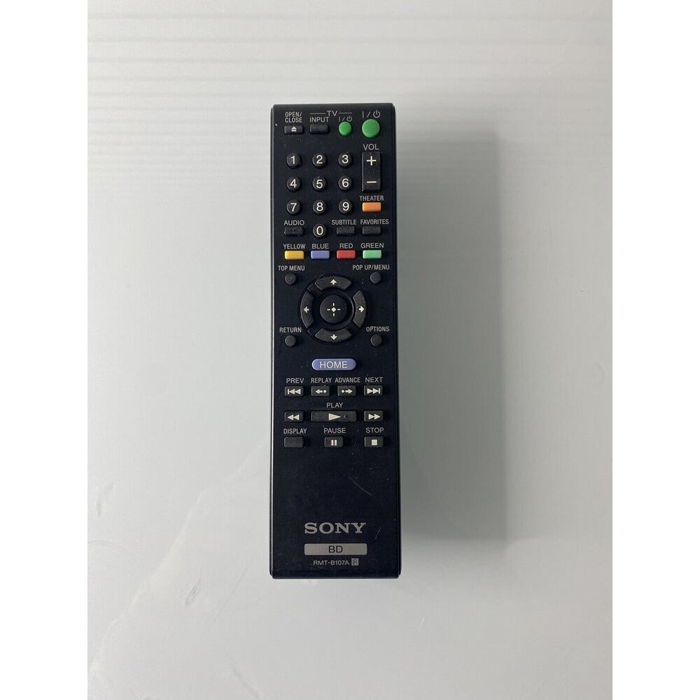 Genuine Sony RMT-B107A BD Remote BLU RAY DVD Player OEM USA